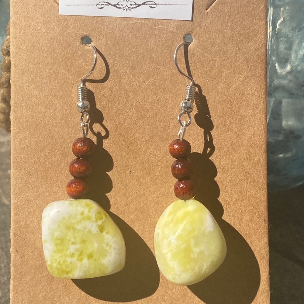 Stone earrings